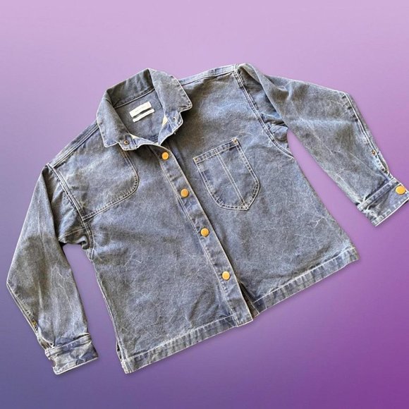 OVERSIZED DENIM JACKET URBAN OUTFITTERS MINER DENIM JACKET - Picture 2 of 8